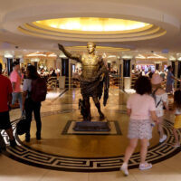Caesars Palace is renovating gold-finished