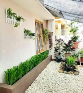 taman rumah minimalis lahan sempit